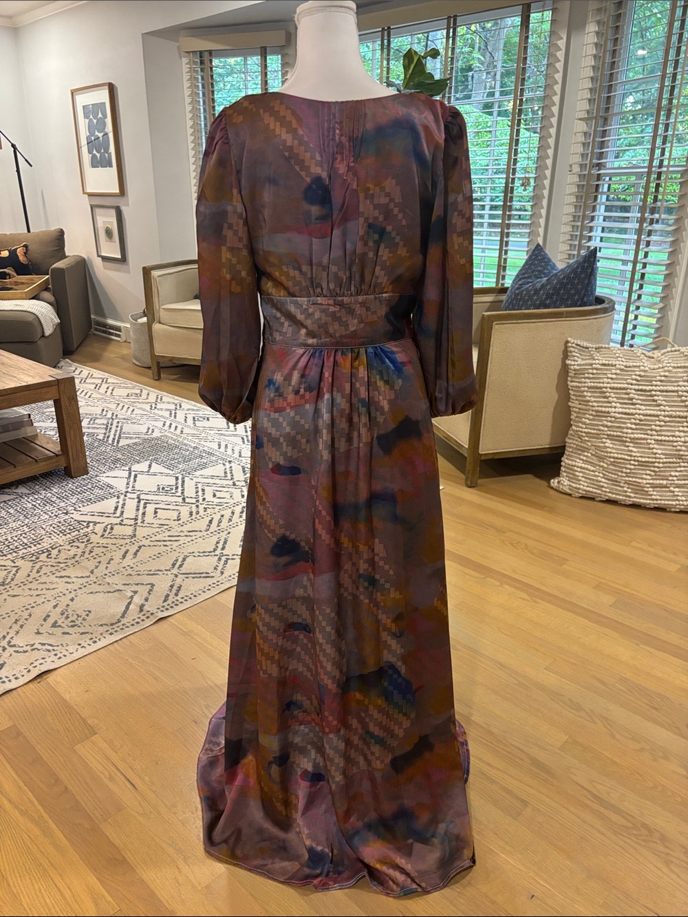 Wayward Fancies Watercolor Maxi Dress - Picture 4 of 6